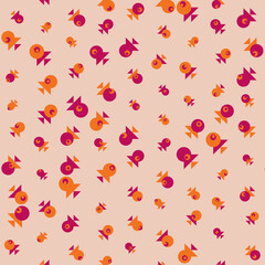 Abstract Color Halftone Dots generative art background illustration