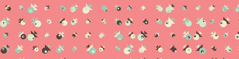 Abstract Color Halftone Dots generative art background illustration
