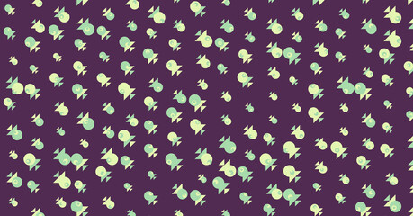 Abstract Color Halftone Dots generative art background illustration