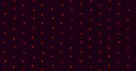 Abstract Color Halftone Dots generative art background illustration