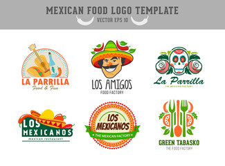 Mexican food logo. Vector logo design template