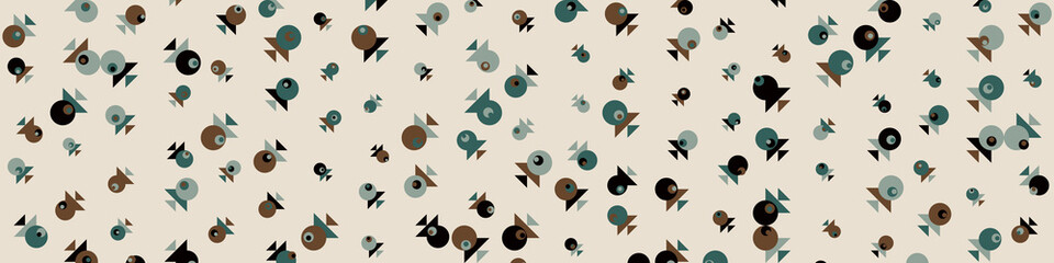 Abstract Color Halftone Dots generative art background illustration