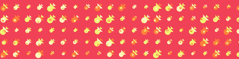 Abstract Color Halftone Dots generative art background illustration