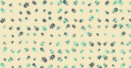 Abstract Color Halftone Dots generative art background illustration