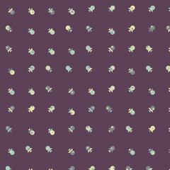 Abstract Color Halftone Dots generative art background illustration