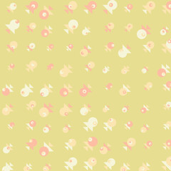 Abstract Color Halftone Dots generative art background illustration