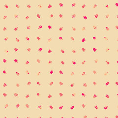 Abstract Color Halftone Dots generative art background illustration