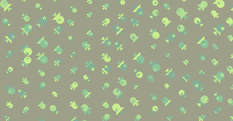 Abstract Color Halftone Dots generative art background illustration