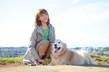 飼い犬と飼い主