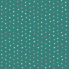 Abstract Color Halftone Dots generative art background illustration