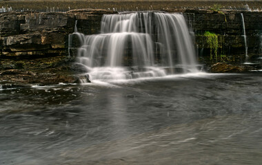 Waterfalls on a fall day