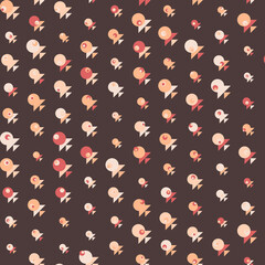 Abstract Color Halftone Dots generative art background illustration