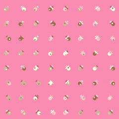 Abstract Color Halftone Dots generative art background illustration