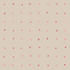 Abstract Color Halftone Dots generative art background illustration