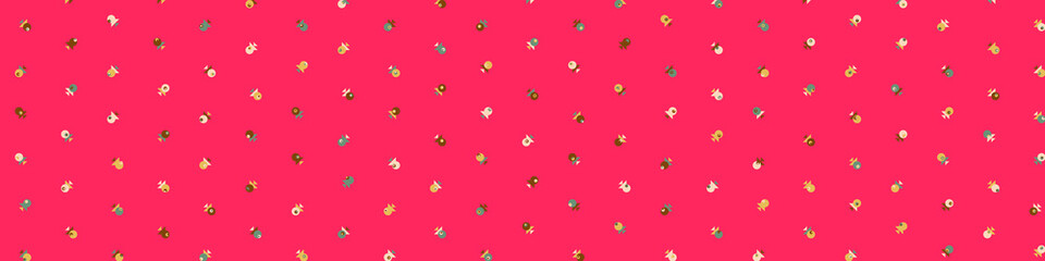 Abstract Color Halftone Dots generative art background illustration