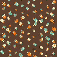 Abstract Color Halftone Dots generative art background illustration