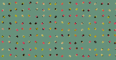 Abstract Color Halftone Dots generative art background illustration