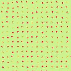 Abstract Color Halftone Dots generative art background illustration