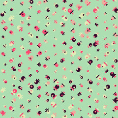 Abstract Color Halftone Dots generative art background illustration