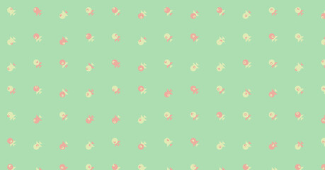 Abstract Color Halftone Dots generative art background illustration