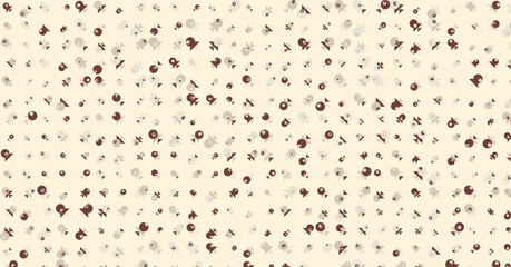 Abstract Color Halftone Dots generative art background illustration