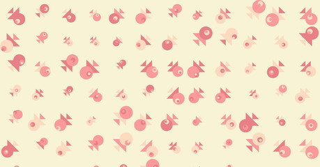 Abstract Color Halftone Dots generative art background illustration