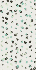 Abstract Color Halftone Dots generative art background illustration