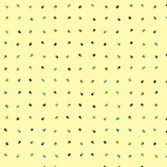 Abstract Color Halftone Dots generative art background illustration