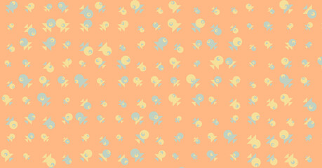 Abstract Color Halftone Dots generative art background illustration