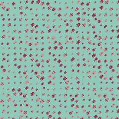 Abstract Color Halftone Dots generative art background illustration