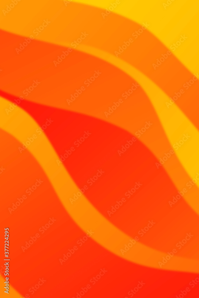 Poster abstract burning curved wave with blur effect for your design. illustration with fiery curves lines.