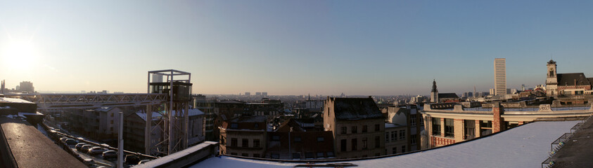 Obraz premium city at sunset