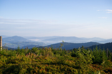 Beskid Wyspowy, Widok z Turbacza w Gorcach © Piotr Szpakowski