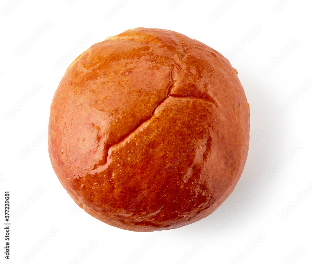 Sticker freshly baked bread bun