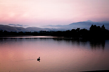 Sunrise 4 over Lake Elizabeth during California fires 2020