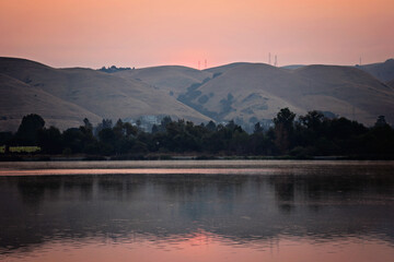 Sunrise 4 over Lake Elizabeth during California fires 2020