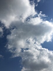 blue sky with clouds
