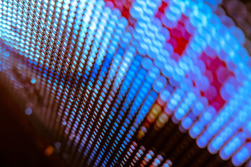 CloseUp LED blurred screen. LED soft focus background. abstract background ideal for design.