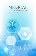 abstract vector medical template background