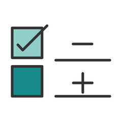 coronavirus covid19 diagnostics research, test negative results line and fill