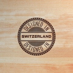 Obraz premium Stamp engraved on wood 