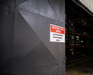 Restricted area, Building entrance, warehouse