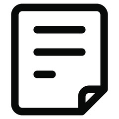 file icon. vector thin line mini icon. Thin line simple outline icons, 24x24px grid. Pixel Perfect. Editable stroke