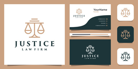 Law logo illiustration vector graphics design in lineart style. Good for brand, icon, justice, lawyer, advertising, law firm, and business card