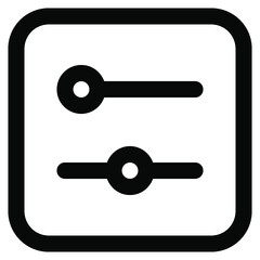 setting icon. vector thin line mini icon. Thin line simple outline icons, 24x24px grid. Pixel Perfect. Editable stroke