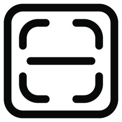 scan icon. vector thin line mini icon. Thin line simple outline icons, 24x24px grid. Pixel Perfect. Editable stroke