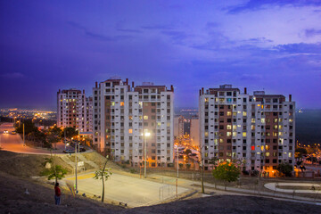 city of barranquilla at sunset from Miramar