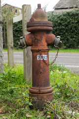 Ancient fire hydrant near an abandoned iron mine 
