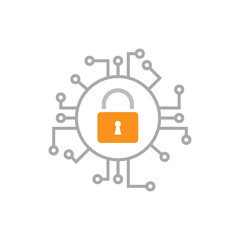 Cyber security icon design. vector illustration