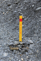 No stopping sign on a rocks.